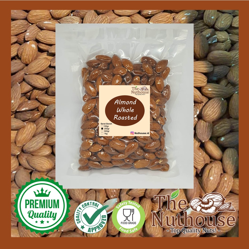 250gr Almond Whole Premium Roasted NPX 27/30