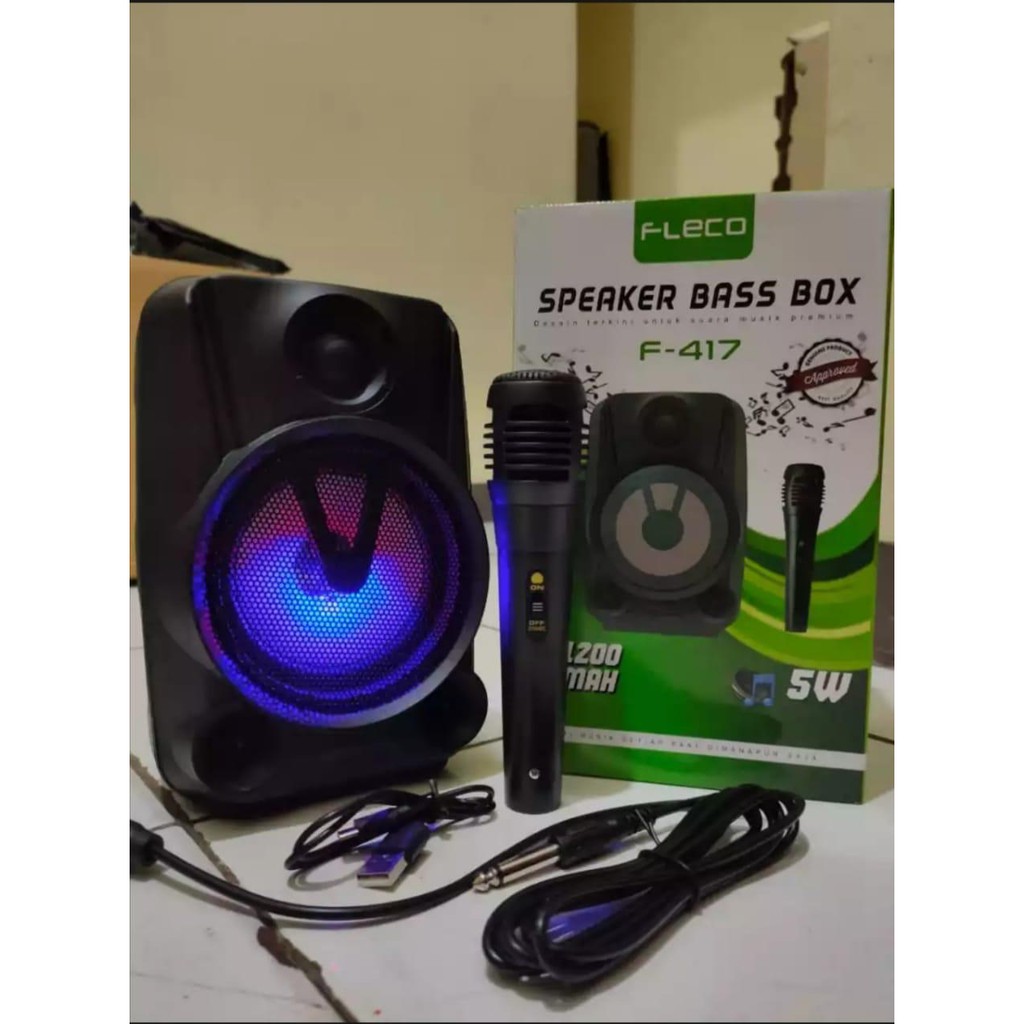 Speaker Fleco Bluetooth F-417