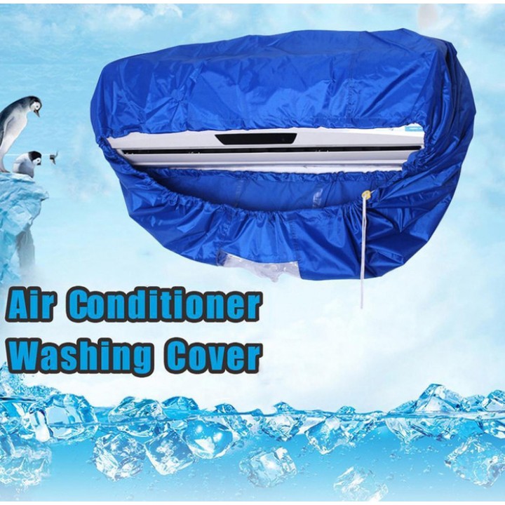 Sarung Pembersih AC Anti Bocor Model Tali Serut / AC Washing Cover