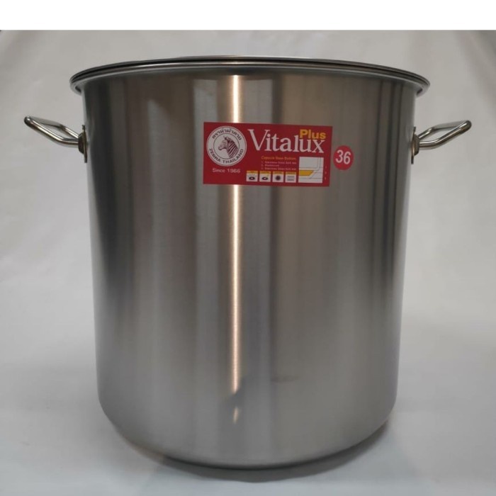 Jual Zebra Stock Pot 36cm Vitalux (171236) / Panci Tinggi Stainless