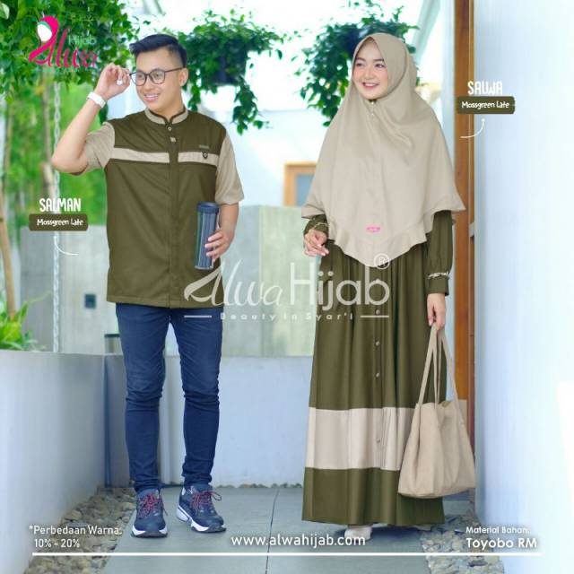 Couple salman salwa ori by alwa hijab