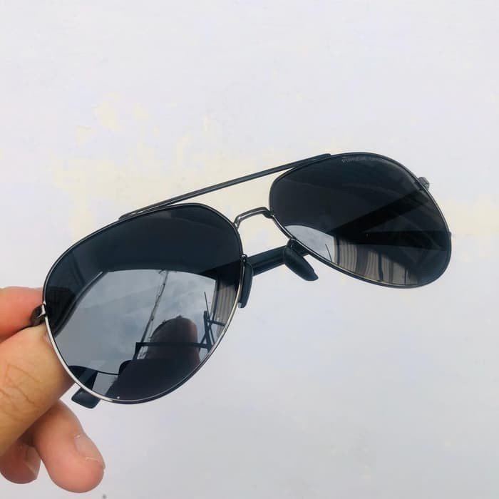 BHJ63945 Kacamata Pria Hitam Anti Radiasi Original Import luar negeri Terbaru 2021 Polaris Anti Sila