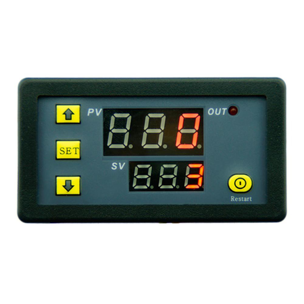 12V 20A Timing Delay Timer Relay Module Digital LED Dual Display Cycle 0-999 Hours Adjustable Power