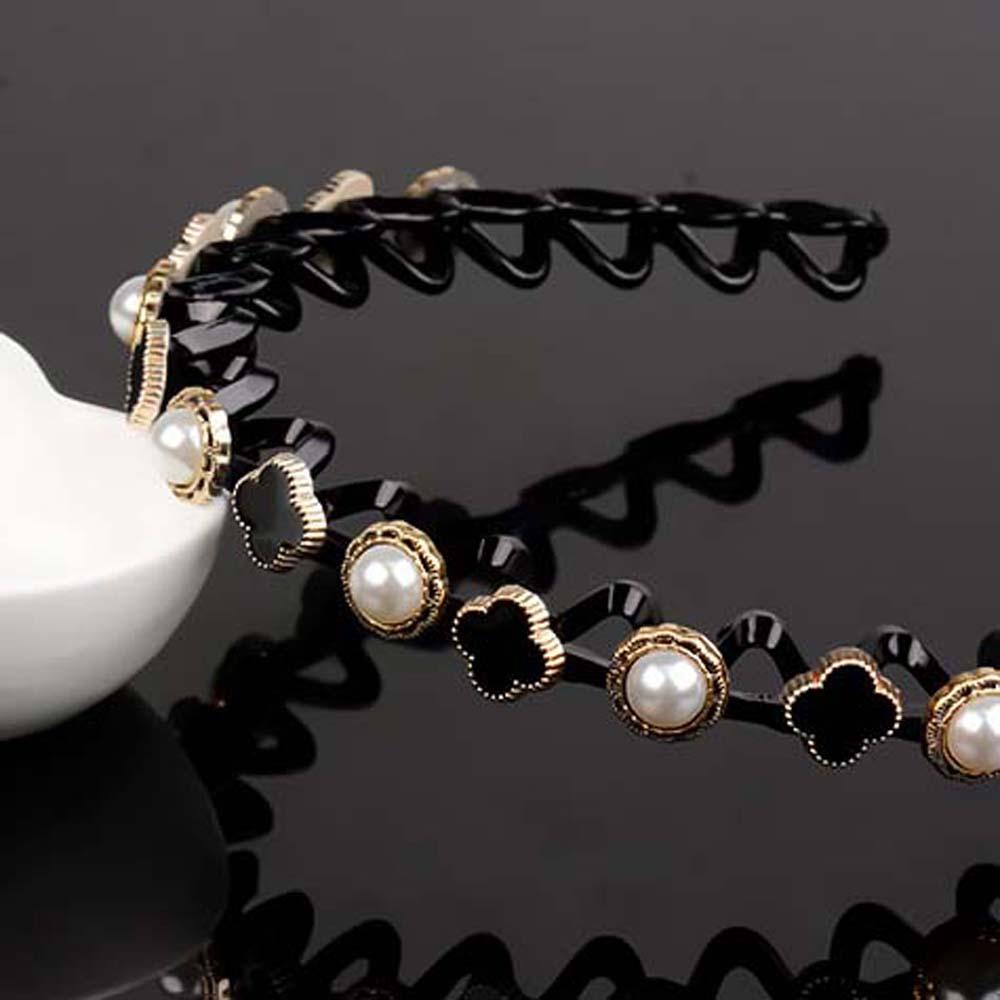 NEEDWAY Mutiara Ikat Rambut Elegan Sederhana Wanita Aksesoris Rambut Fashion Gaya Korea Hair Hoop