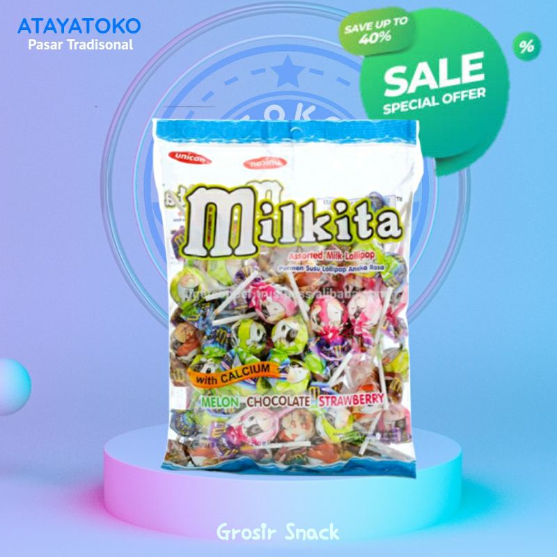 

(PACK) Milkita Loly Mix Refil (50pcs) grosir toko snack