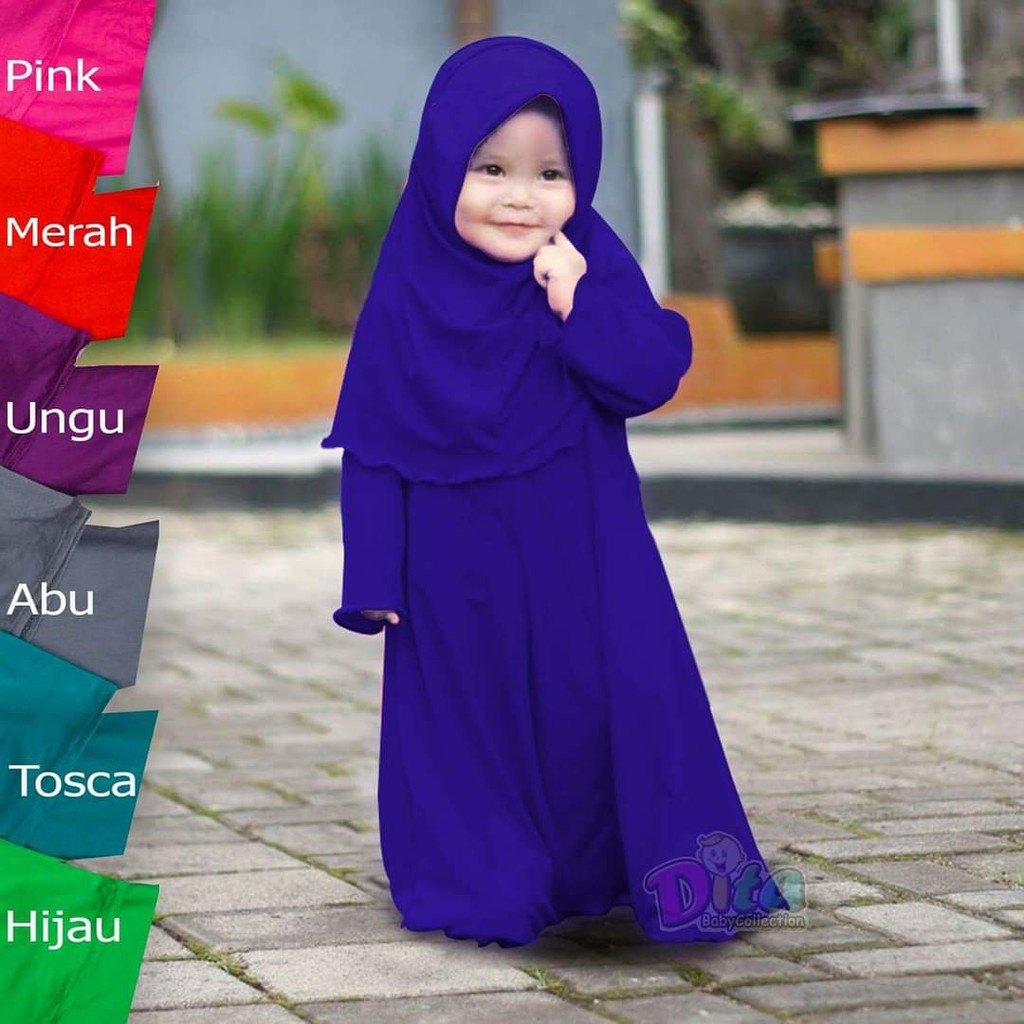 Stelan Gamis Naura Gamis Lucu murah gamis anak