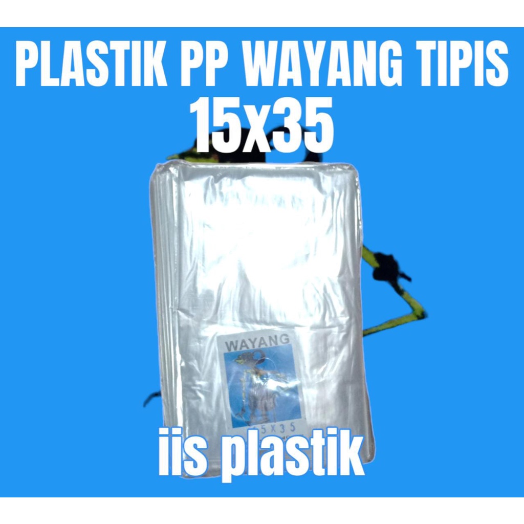 Plastik PP tipis cabe tahu wayang tipis biru Plastik buah 8x25,9x25,10x20,10x25,10x30,11x30,12x35,13x35,15x35,17x35  250gram