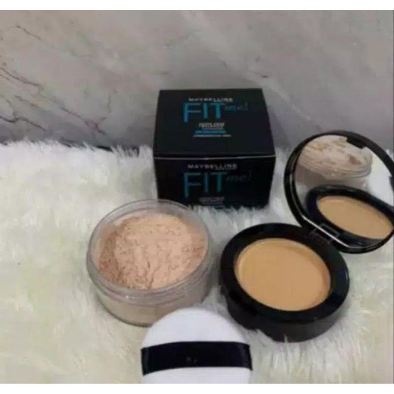 Paket Kosmetik Maybellin Bedak Tabur Fit Me#