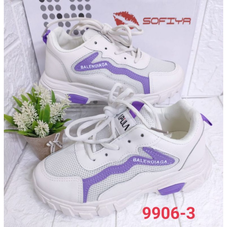 Sofiya sepatu sport tali premium import 9906-3