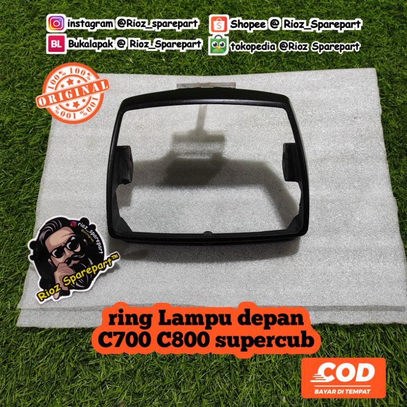 ring lampu depan honda c700 c800 supercub lis lampu depan supercub