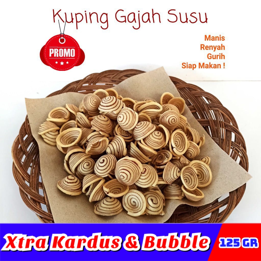 

Cemilan Kuping Gajah Contong Cream 125gr Coklat Premium - Jajanan Ngariung cemilan murah snack kiloan makanan ringan