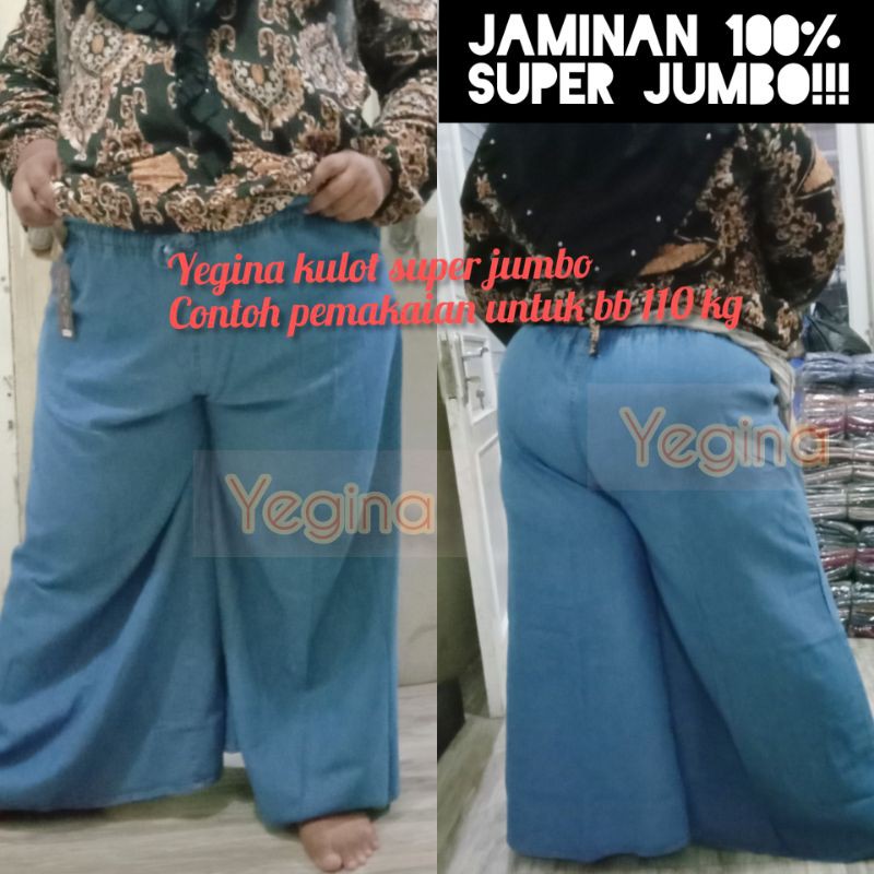 KULOT JEANS SUPERJUMBO JAMINAN JUMBO BISA COD