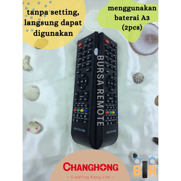 Remot / Remote TV CHANGHONG LCD LED GCBLTV21A-C60 / ecer dan grosir