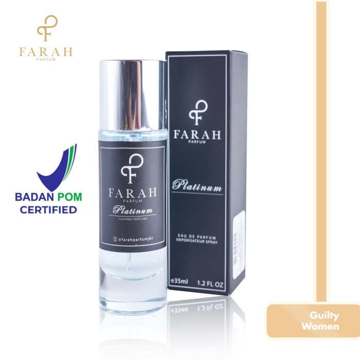 Farah Parfum Guilty Women - Platinum - Parfum Wanita