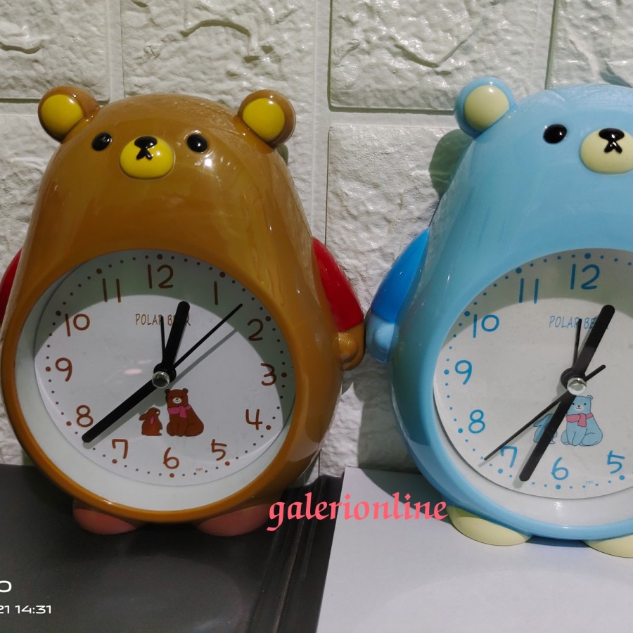 jam dinding jam meja polar bear