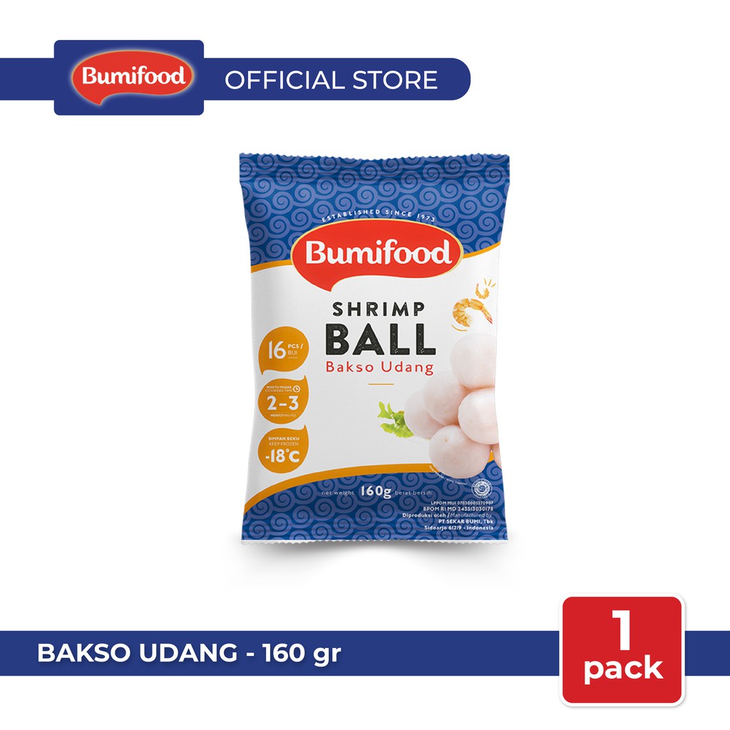 Jual Bakso Udang Bumifood [160gr] Shopee Indonesia