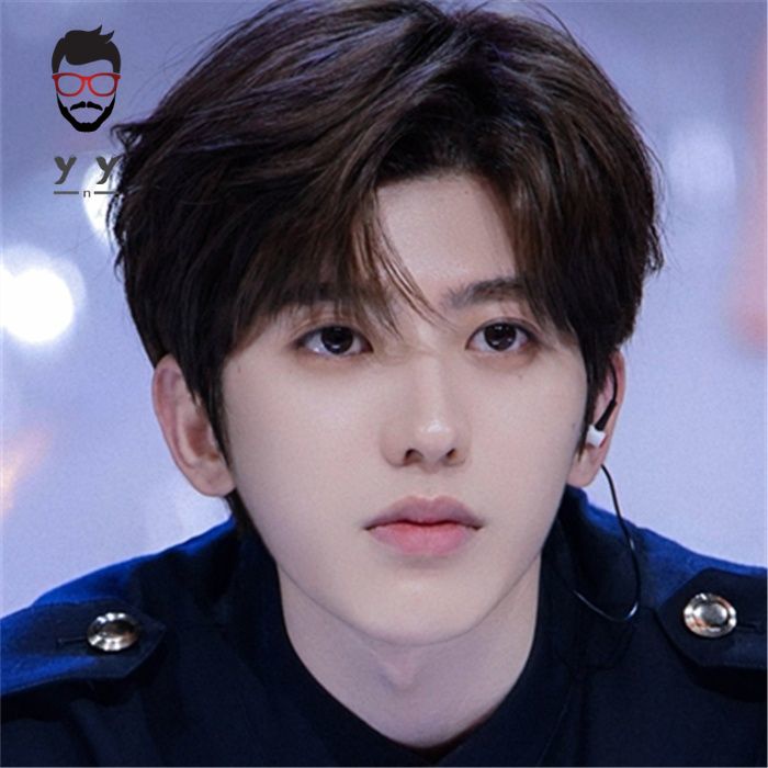 【Ringan dan bernapas】Wig gaya Cai Xukun yang sama untuk rambut pendek pria dengan poni