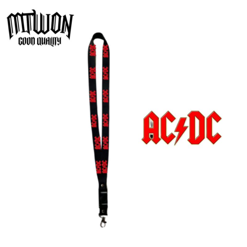 

TALI LANYARD ACDC BAND METAL POP ROCK - TALI ID CARD GANTUNGAN KUNCI GANTUNGAN FLASHDISK GANTUNGAN NAMETAG TALI LANYARD BEST SELLER COD