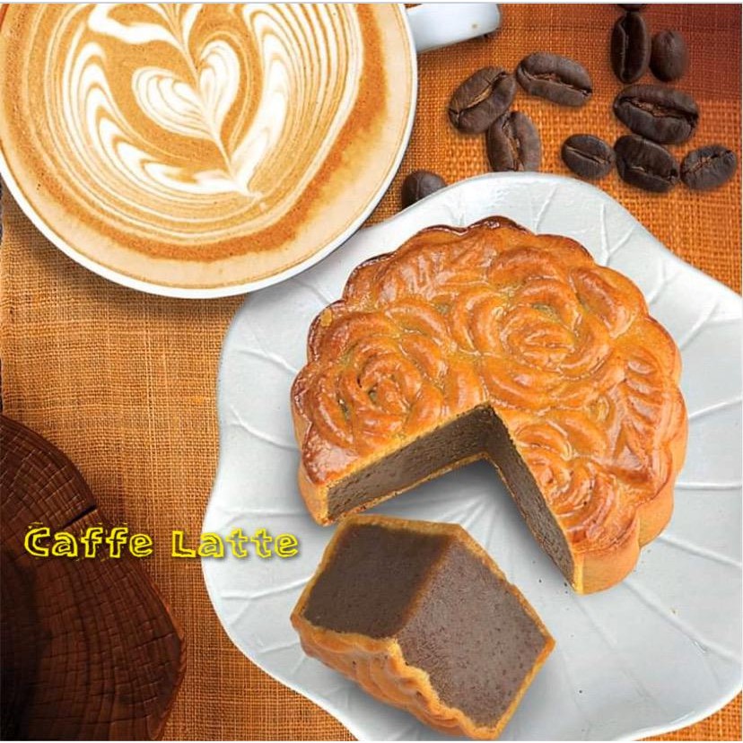 

S18 - Moon Cake halal (kue bulan Wang Lai) caffe latte isi 4 pcs