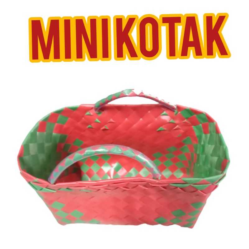 Tas Pasar Anyaman Plastik Mini Tas Belanja pasar Tas Anyaman plastik ukuran Mini Tas Belanja Plastik