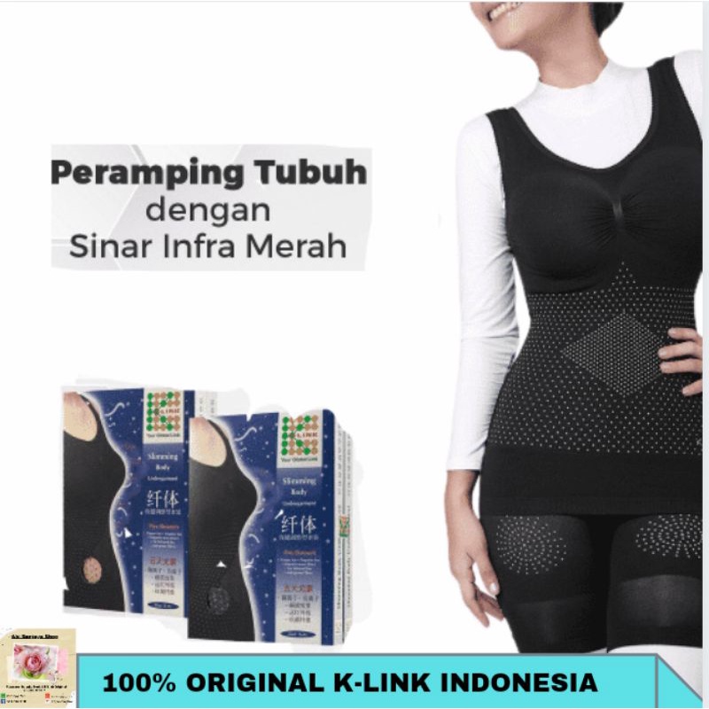 Korset pelangsing perut wanita SLIMMING BODY UNDERGARMENT K LINK Pembakar lemak diet alami