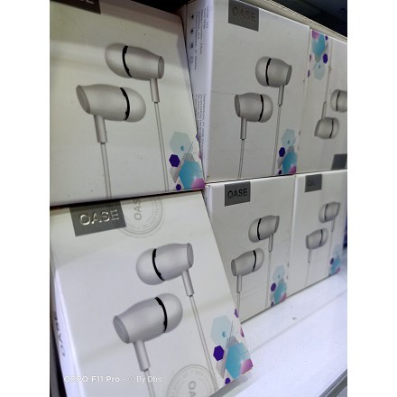 Earphone/Handsfree/Headset Oase TK3 Original Garansi resmi - Putih