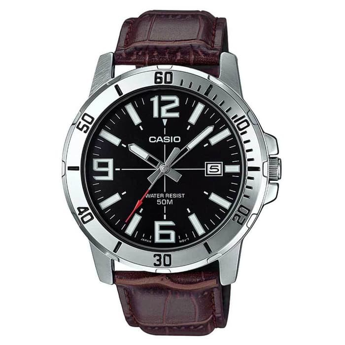 Casio Original MTP-VD01L Series (Jam Tangan Kulit Pria)