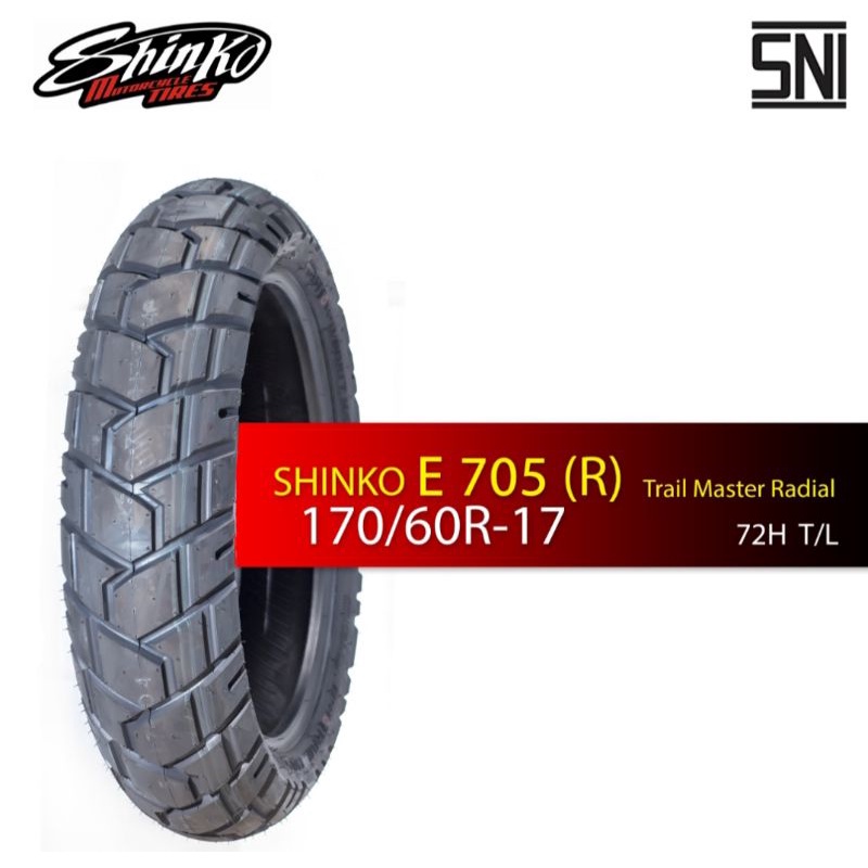 ban shinko e705 170/60-17 Rear