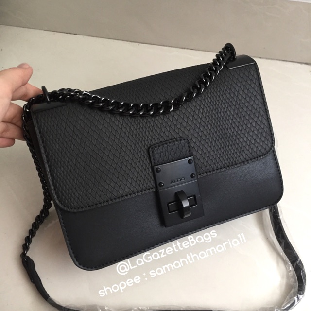 tas aldo ori original murah counter asli bag croco black