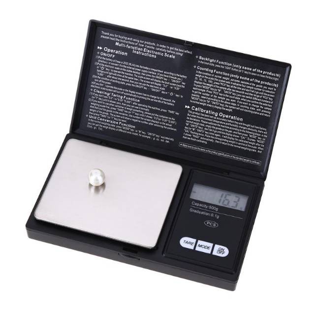 Taffware Digipounds Pocket Scale Timbangan Mini Perhiasan Emas 500g 0.01g VSW0083 Black Grab Medan