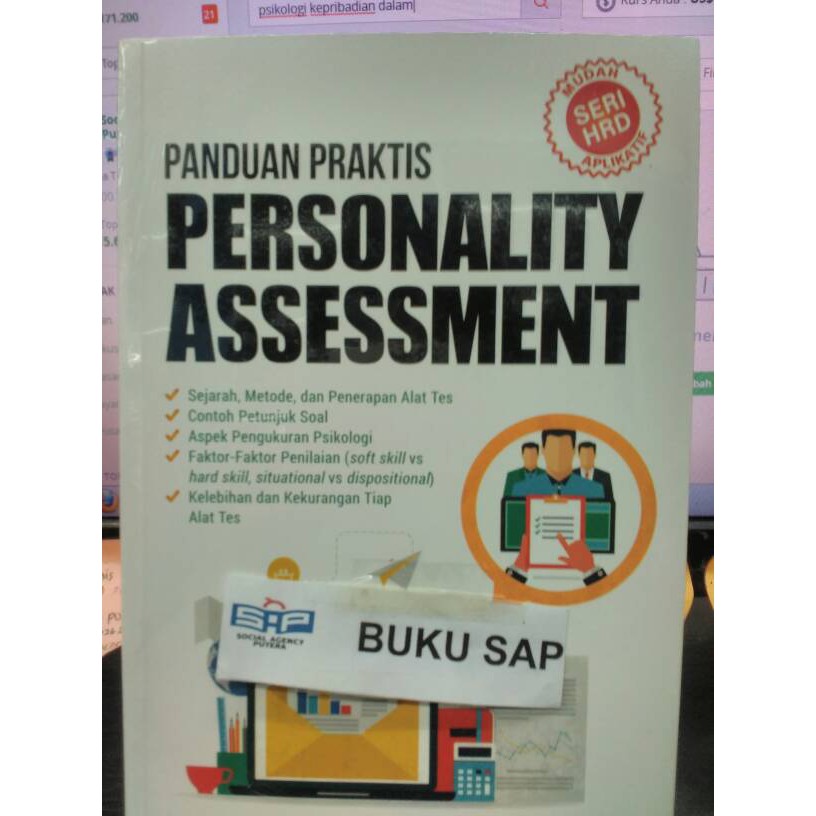 BUKU PANDUAN PRAKTIS PERSONALITY ASSESSMENT Dv
