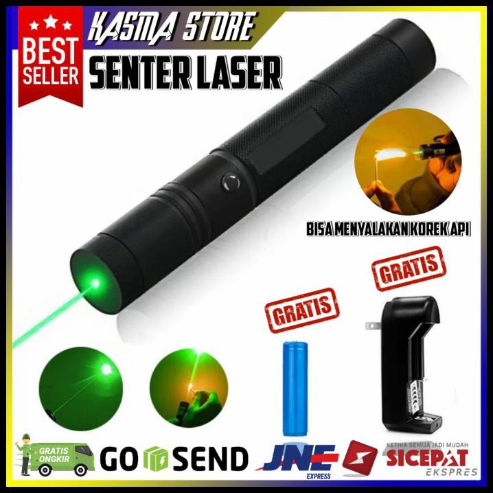 Cuci Gudang Senter Laser Jarak Jauh Laser Hijau Green Laser Ponter