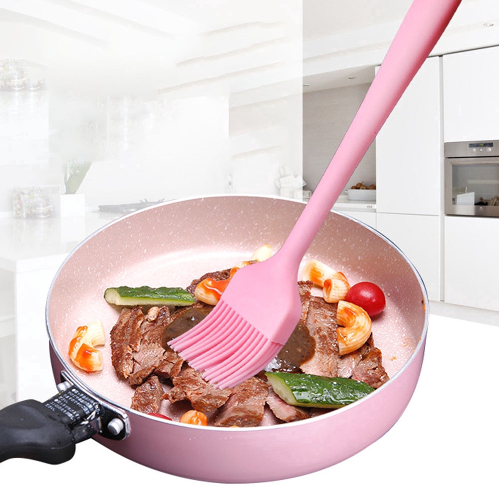 Sikat Kuas Minyak/Mentega Dengan Bahan Silikon Untuk Kue/Roti/Bbq