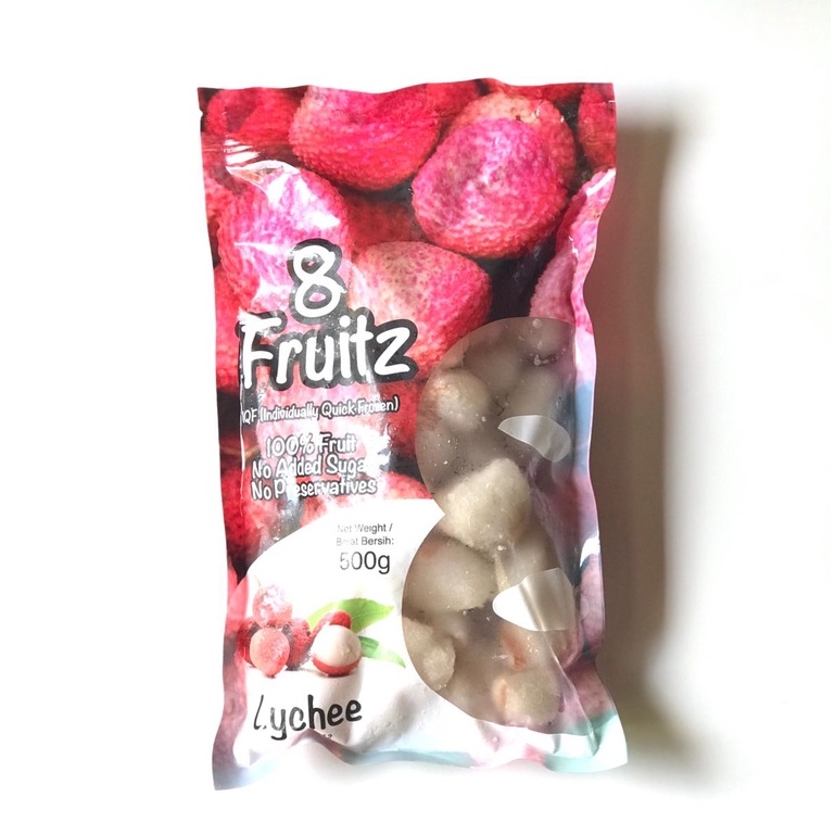 8 Fruitz IQF Lychee (Leci) Frozen 500gr