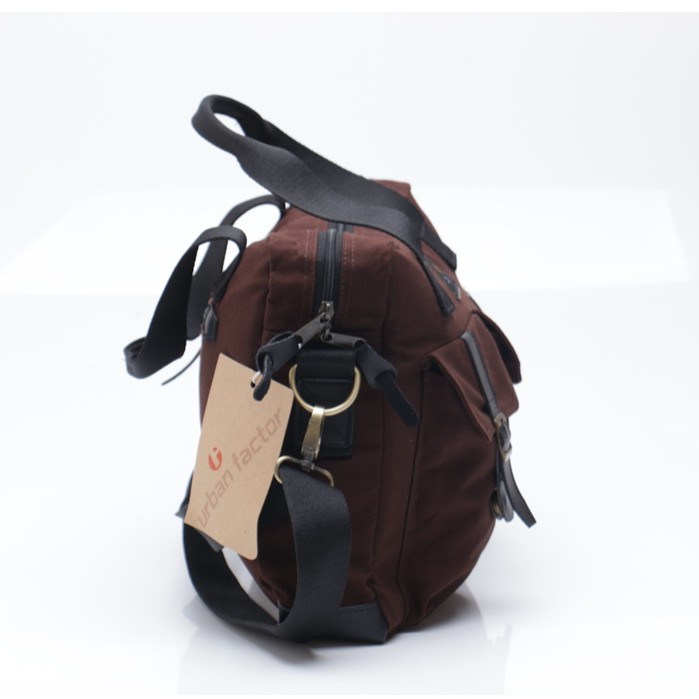 Busy Brown | Tas Slempang Laptop Messenger Pria Wanita Slingbag Original Baru | Urban Factor FORIND