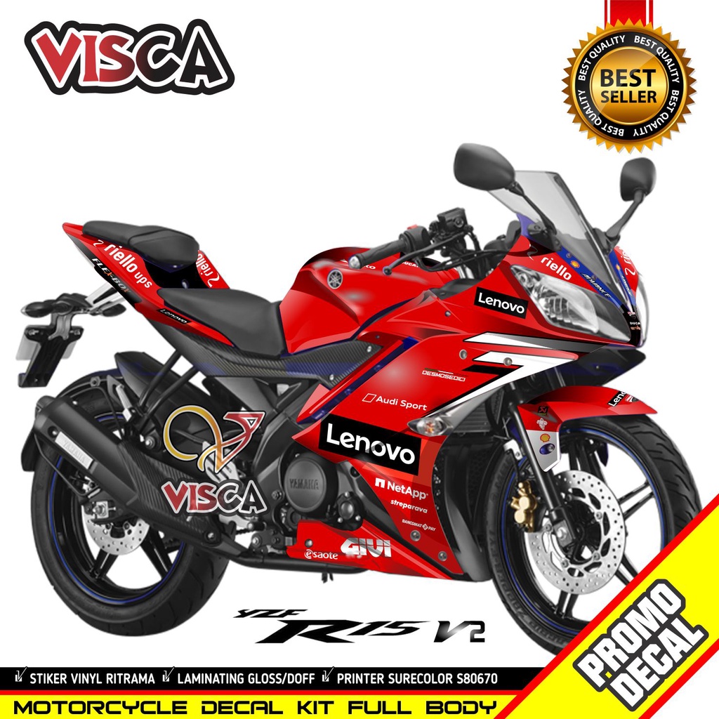 Decal R15 V2 Full Body Dekal R15 V2 Stiker R15 V2 Full Body Keren Striping R15 V2 Variasi Decal Holo
