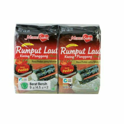 

MamaSuka Rumput Laut Spicy 2x4.5gr