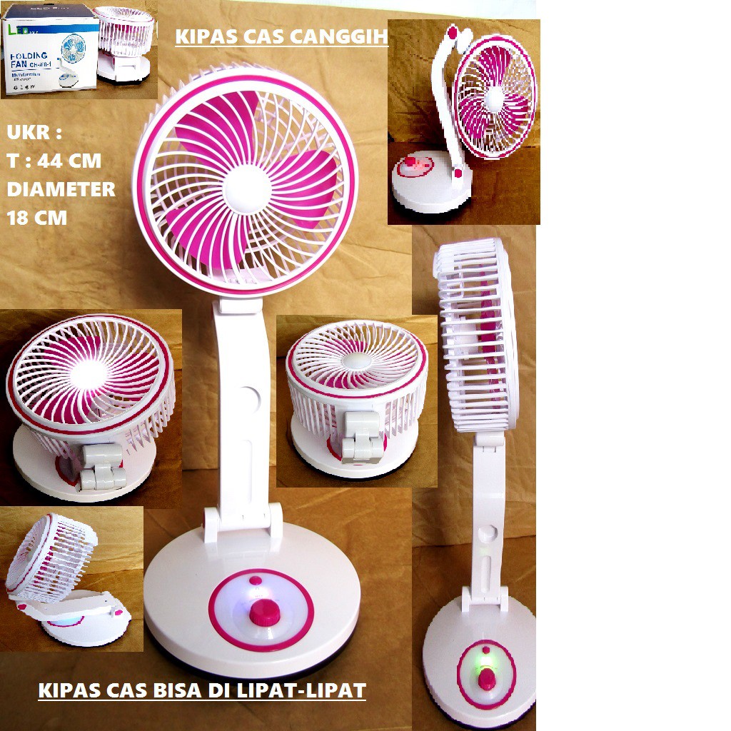 Kipas Angin Cas Canggih/Kipas Angin Cas Portoble/Kipas Angin Cas Super Besar/Kipas Angin Lipat-Lipat