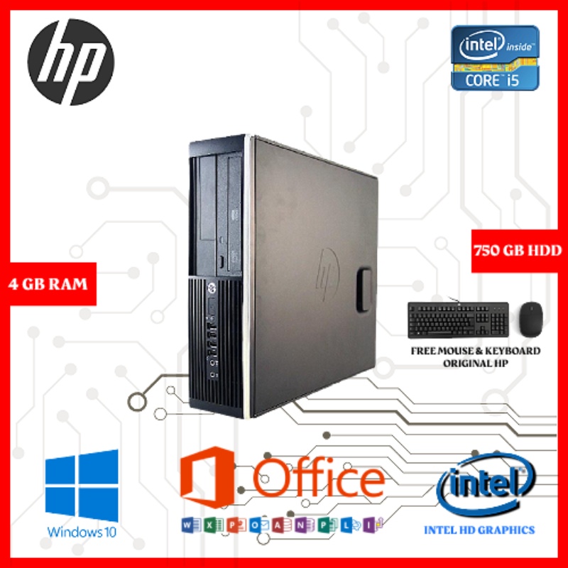 BEST MINI PC MURAH HP COMPAQ PRO 6300 SFF CORE i5-3470-4 GB DDR3-512 GB SSD+250 SATA HDD-WND 10 0RI - TEKNO KITA