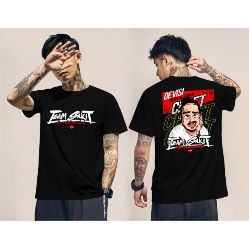 KAOS TEAM SAKIT MENOLAK SEMBUH / KAOS PRIA / BAJU SABLON KEREN / RT06 PREMIUM