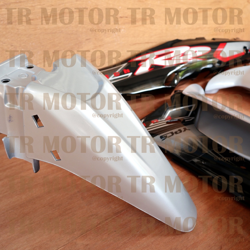 Cover Body Fizr F1zr Full Clutch Hitam Silver Full Set Halus Cover Bodi Yamaha Fiz r