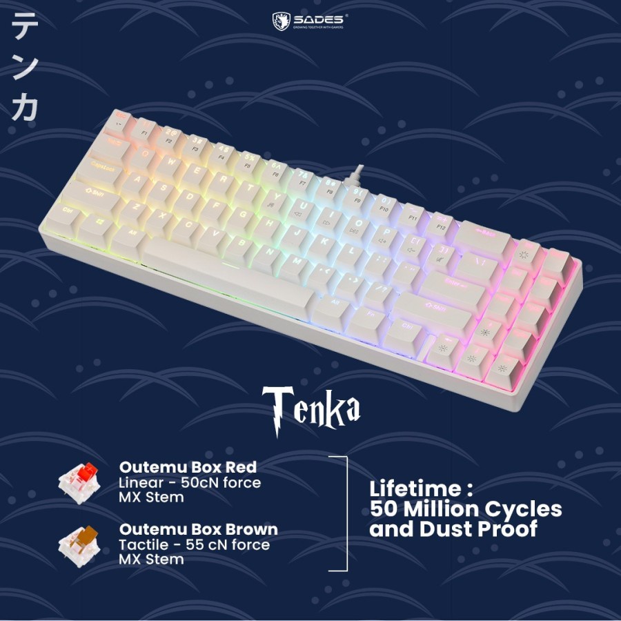 Keyboard Gaming Mechanical Sades Tenka Hotswap