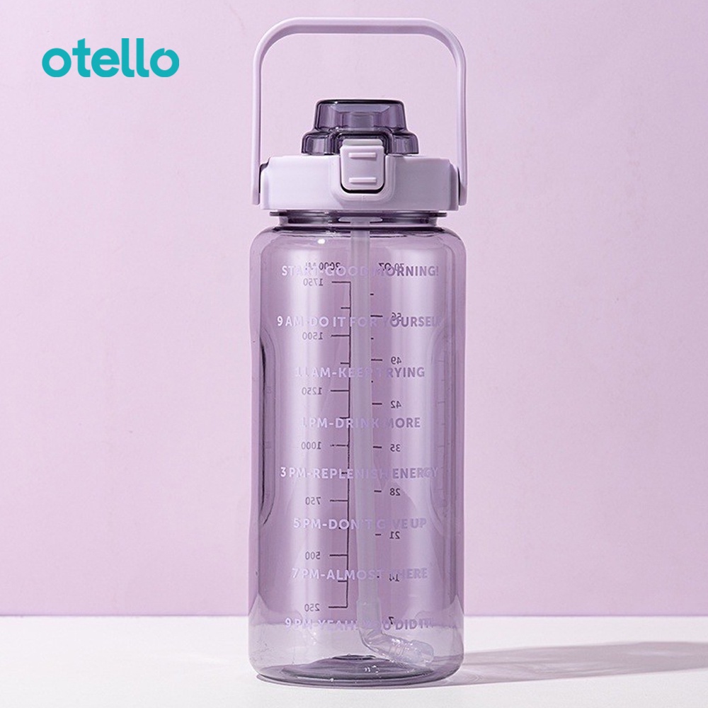 Titan Botol Minum 2 Liter Otello Bottle Air Minum Motivasi 2L Premium 2 Litre Transparan