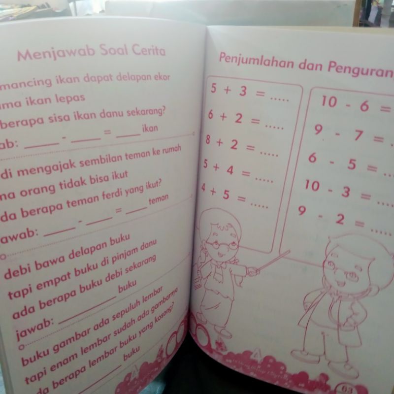 buku 10 menit belajar calistung 64 halaman (21×30cm)