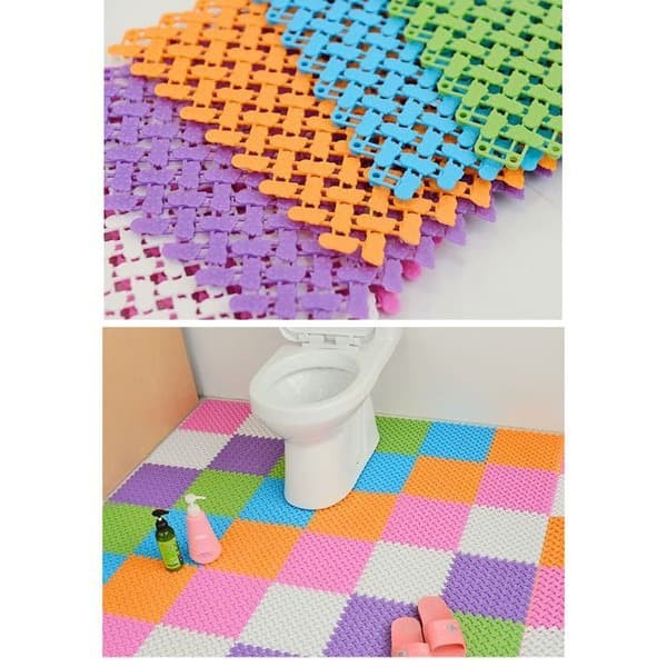 Karpet Kamar Mandi Anti Slip 25 x 25 Cm Keset Toilet Bathroom Non-Slip Mats