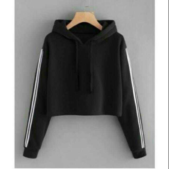 (COD) Sweater Hoodie Slevee List Tangan Sweater Wanita Hoodie Wanita