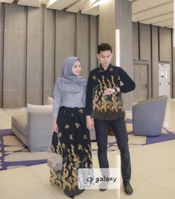 Restock Cp galaxy / Baju pasangan batik / Couple kebaya modern