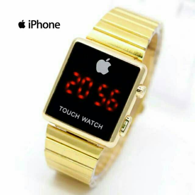 JAM TANGAN WANITA IPHONE DIGITAL TOUCH WATCH RANTAI