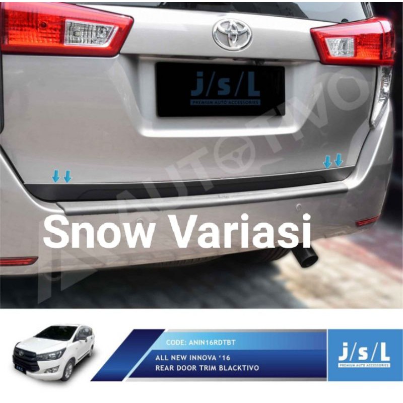 All New Innova 2016 Lis pintu belakang rear door trim black JSL