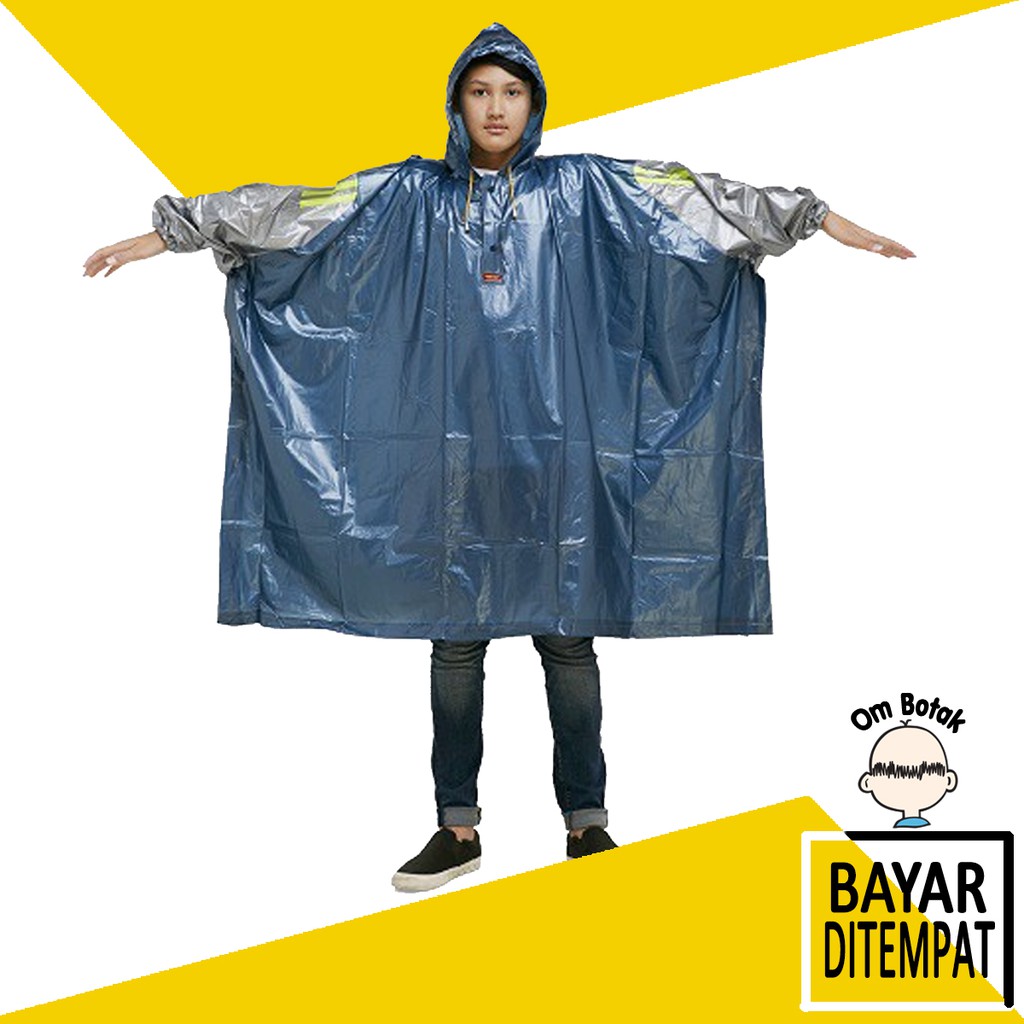 ELMONDO Poncho Lengan FUNTASTIC 703 karet dewasa ponco jas hujan